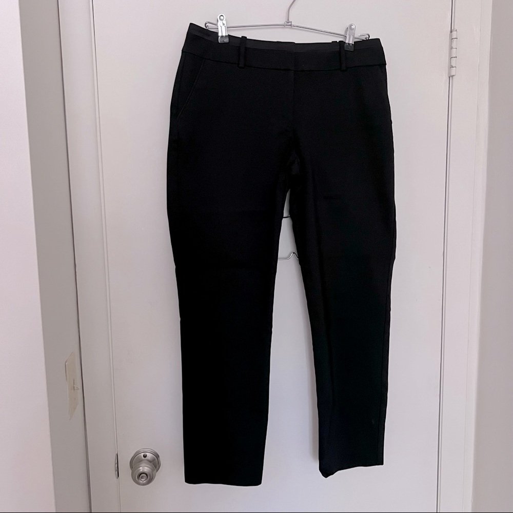Ann Taylor Black Dress Crop Pants Size 8